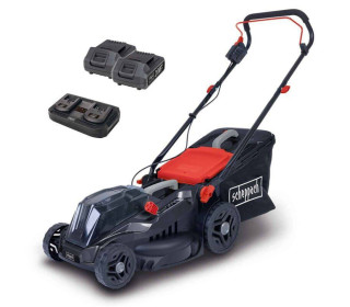 Scheppach BMP 380 akkumulátoros fűnyíró +2 db akksi+1 db töltő -