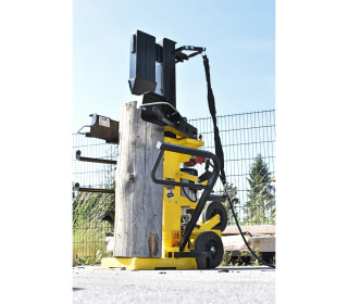 BAMATO HO-12PRO rönkhasító, 12 tonna hasítóerővel, forgatható hasítóasztallal, 2 munkamagassággal