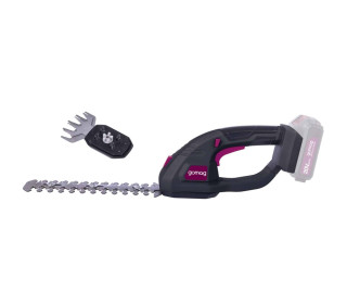 Gomag GO-SHS200 Akkus fű- és bokornyíró-sövényvágó aksival töltővel 20V Vágási szélesség 90mm Vágási hossz 200mm