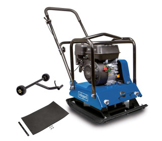 Lapvibrátor HP2200S Scheppach - 6,5LE | 102 kg | 25000N | beleértve a gumiszőnyeget és a kerekeket!