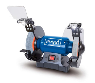 Scheppach SM200L Köszörű-dupla csiszológép LED-del - 230-240V 500W - 200mm