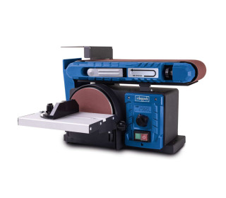 szalag- és tárcsás csiszoló - Scheppach BTS800Vario-400 W | Csiszolószalag 915x100mm | Ø150 mm-es csiszolókorong