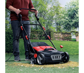 Műfűseprű Elektromos seprőgép ELS1800 Scheppach - 1800W 230V | 36cm munkaszélesség | 45L-es fűgyűjtő | Spirálkefe
