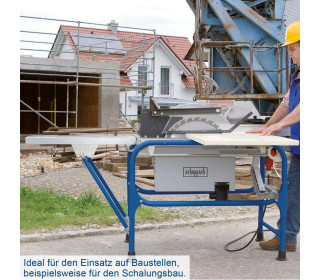 Scheppach Structo 5.0 építőipari körfűrész - 150 mm vágási magasság | 350 mm vágási szélesség | összecsukható