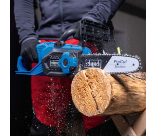 akkus láncfűrész akkuval töltővel Vágási hossz 20cm Vezetőlemez hossza 25,4cm Vágási sebesség 6m/s  C-CS254-X