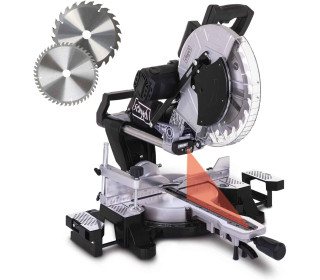 Scheppach KZGS305-BE gérvágó fűrész - 2. fűrészlappal együtt | 2000W | 330 mm vágási szélesség | 105 mm vágási magasság