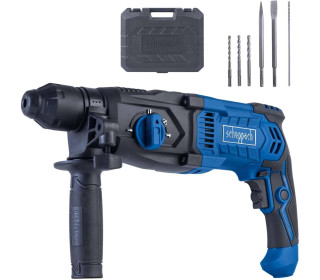 Scheppach DH2260 fúrókalapács - 230V 1050W | 3 joule ütési energia | SDS-Plus | 26 mm-es fúrási kapacitás betonban | 4 az 1-ben funkció | 5500 ütés/perc | Változtatható sebesség