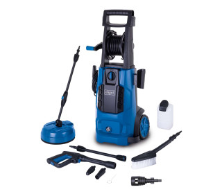 Scheppach HCE2600x magasnyomású mosó - 180 bar | 5 m-es tömlődob | 2400 W | 480 l/óra