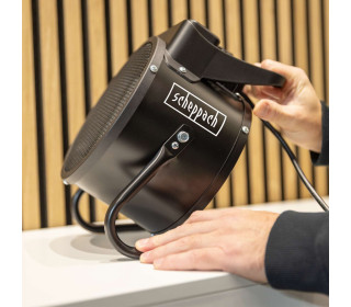 Scheppach EH3000 Elektromos Ventilátoros Fűtőventilátor - 230V 3000W | Légáramlás 320 m³/h | 5–85 °C folyamatosan szabályozható | Akár 60 m³ | 3 sebességfokozat | Túlmelegedés elleni védelem