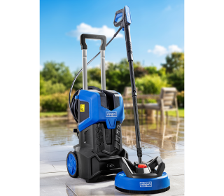 Scheppach SHD180 Sterimo magasnyomású mosó terasztisztítóval, 180 barral és 2400 W-tal